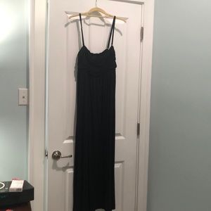 Long black sun dress